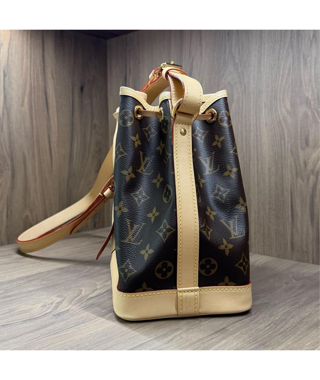 LOUIS VUITTON Коричневая кожаная сумка через плечо, фото 5