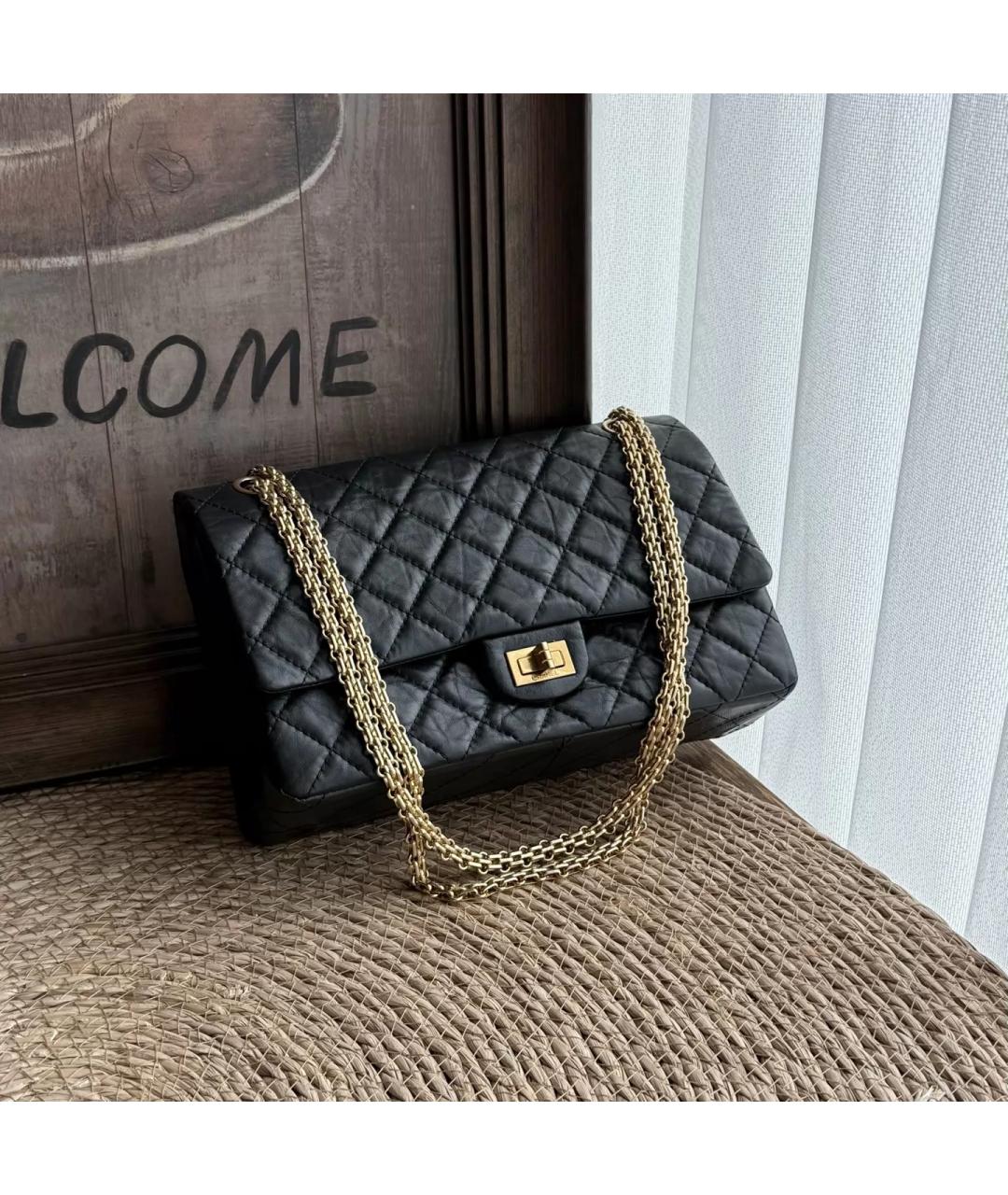 CHANEL Черная кожаная сумка через плечо, фото 10