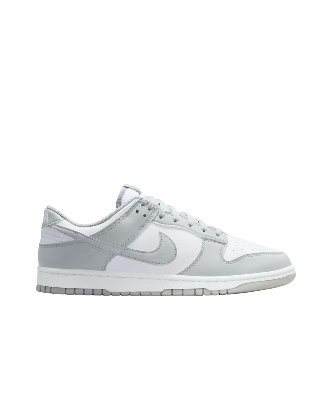 NIKE Серые кожаные низкие кроссовки / кеды, фото 9