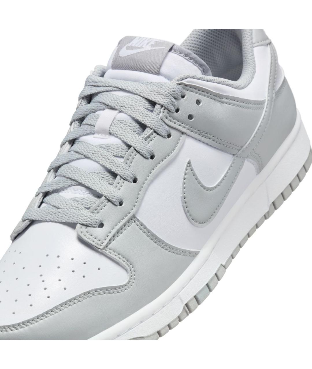 NIKE Серые кожаные низкие кроссовки / кеды, фото 7