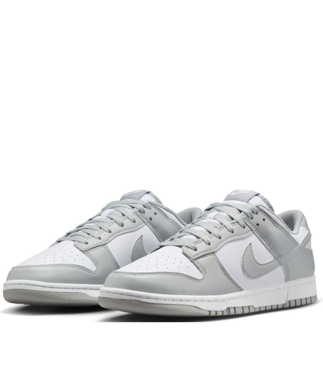 NIKE Серые кожаные низкие кроссовки / кеды, фото 6