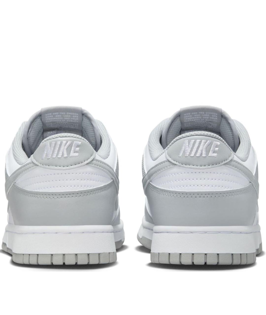 NIKE Серые кожаные низкие кроссовки / кеды, фото 3
