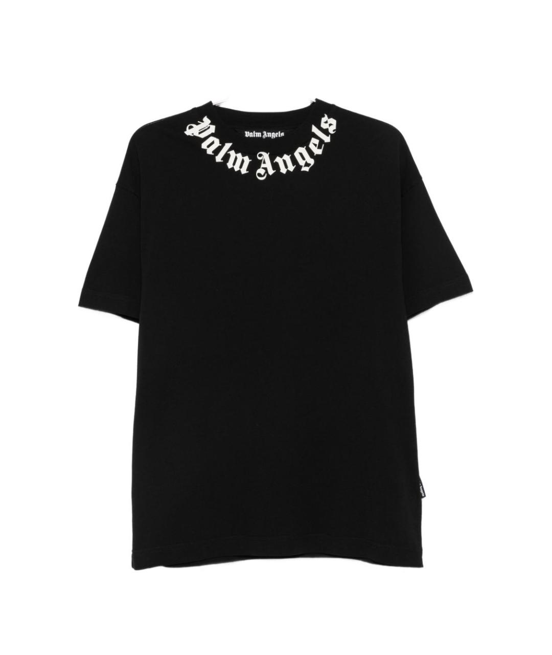 PALM ANGELS Черная хлопковая футболка, фото 1