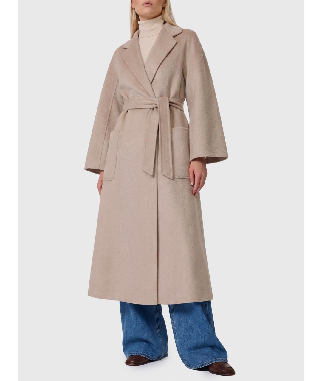 MAX MARA Бежевое кашемировое пальто, фото 3