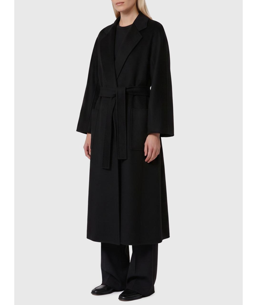 MAX MARA Черное кашемировое пальто, фото 3