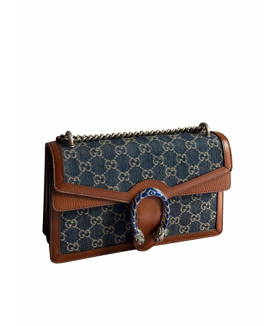 GUCCI Коричневая кожаная сумка через плечо, фото 1