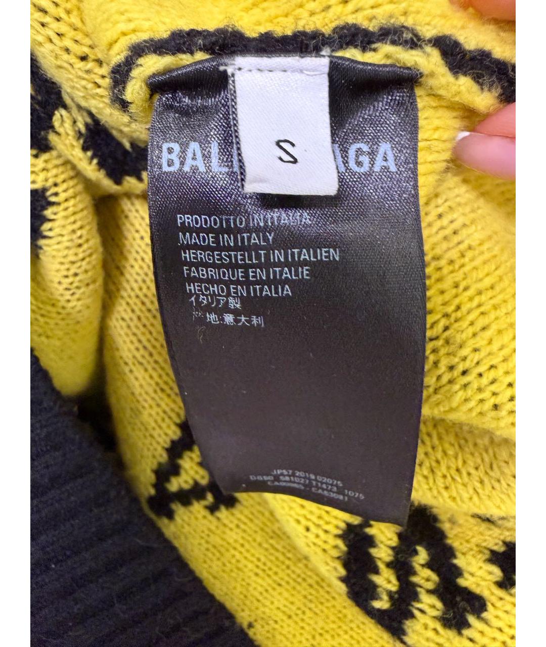 BALENCIAGA Черный шерстяной джемпер / свитер, фото 4