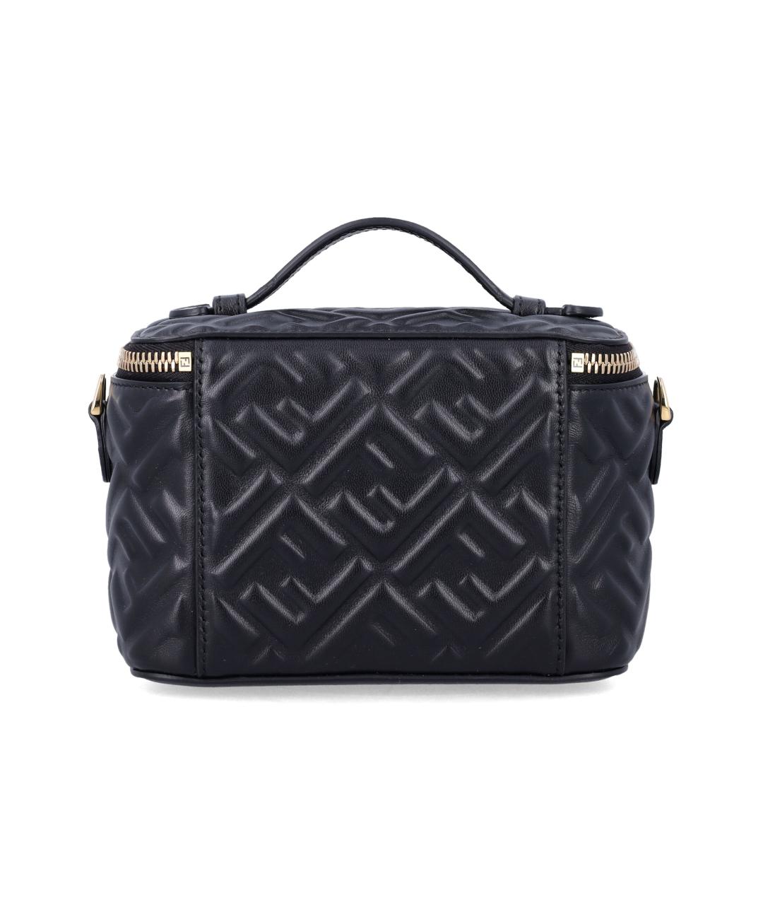 FENDI Черная кожаная сумка через плечо, фото 3