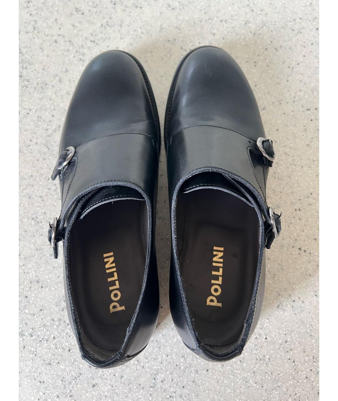 POLLINI Черные кожаные ботинки, фото 2