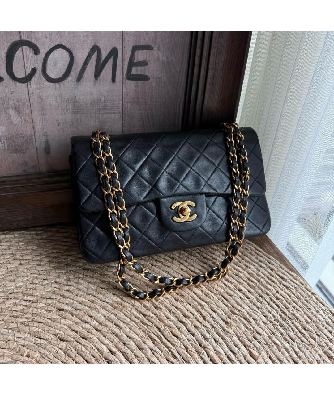 CHANEL Черная кожаная сумка через плечо, фото 10