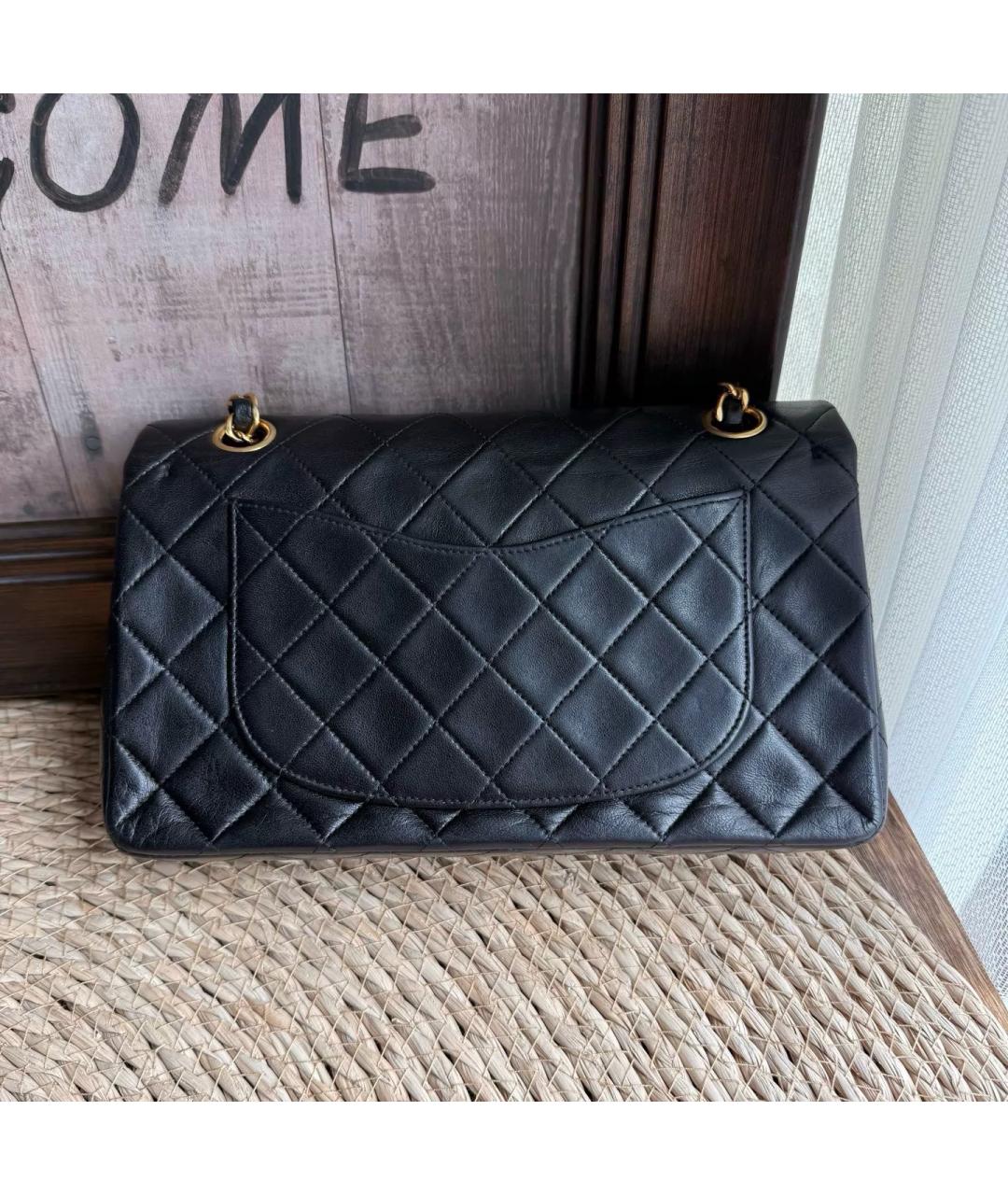 CHANEL Черная кожаная сумка через плечо, фото 3