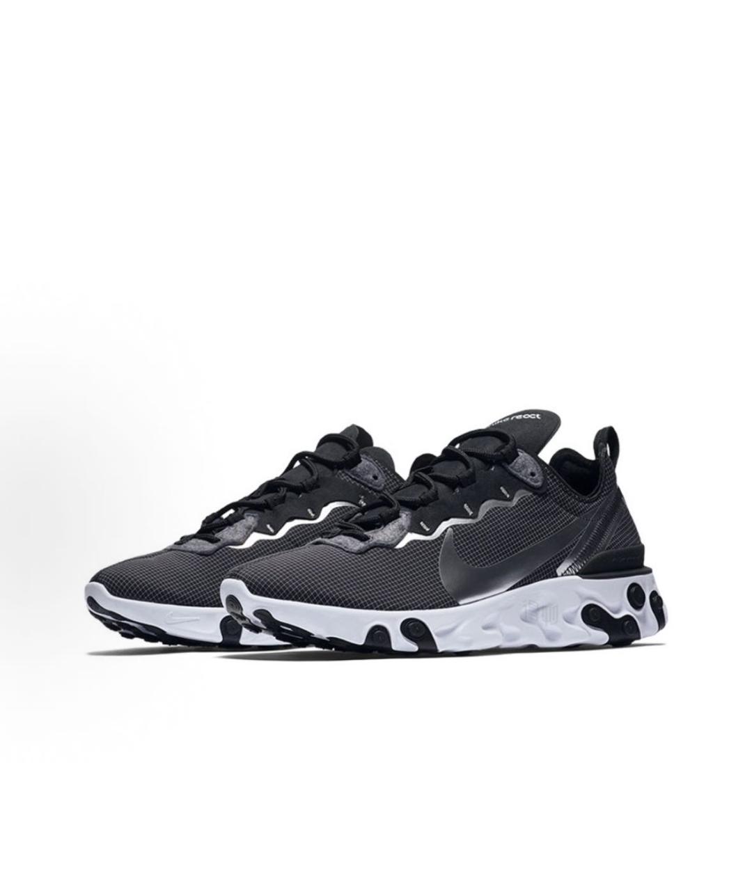 NIKE Черные низкие кроссовки / кеды, фото 2