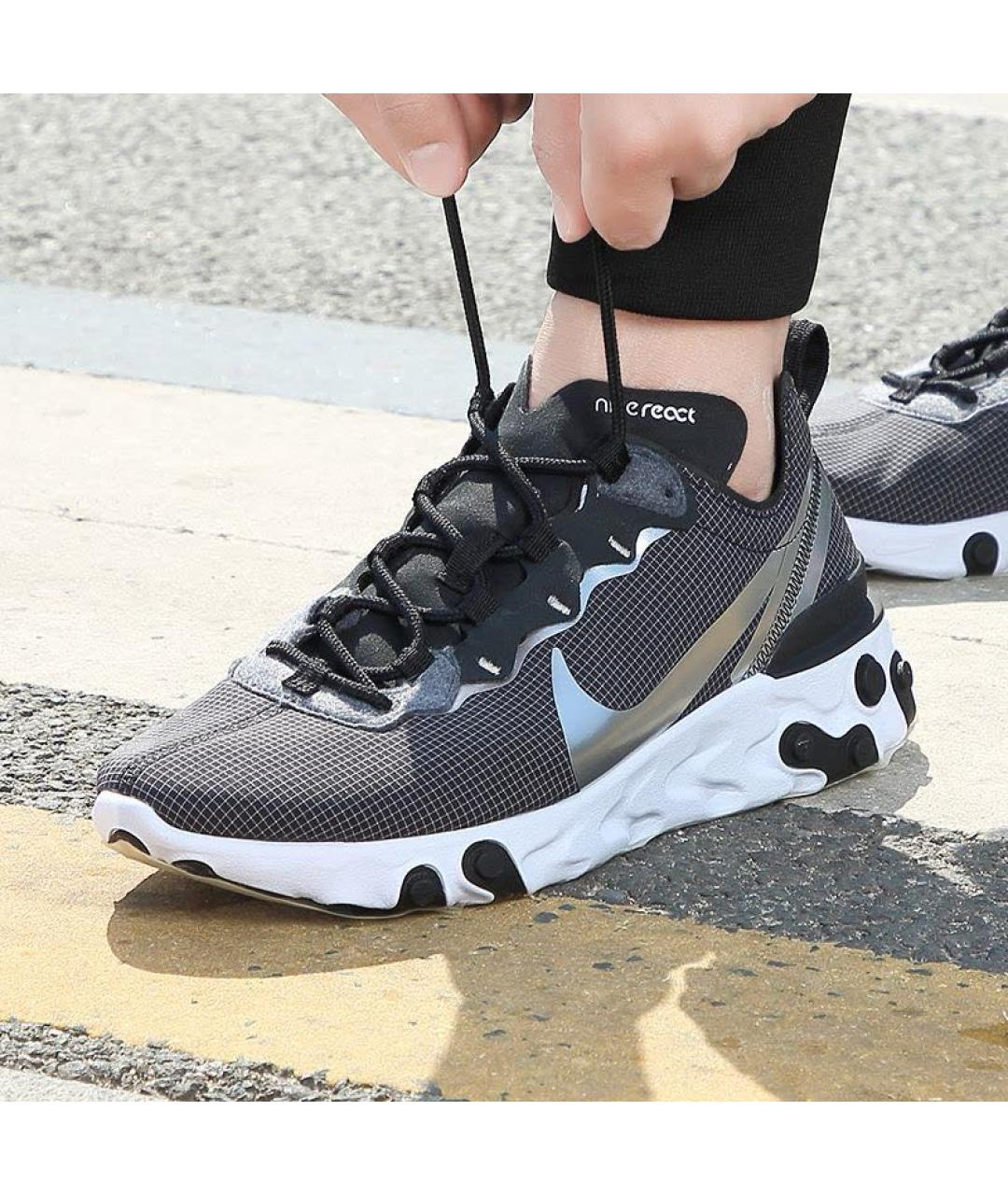 NIKE Черные низкие кроссовки / кеды, фото 8