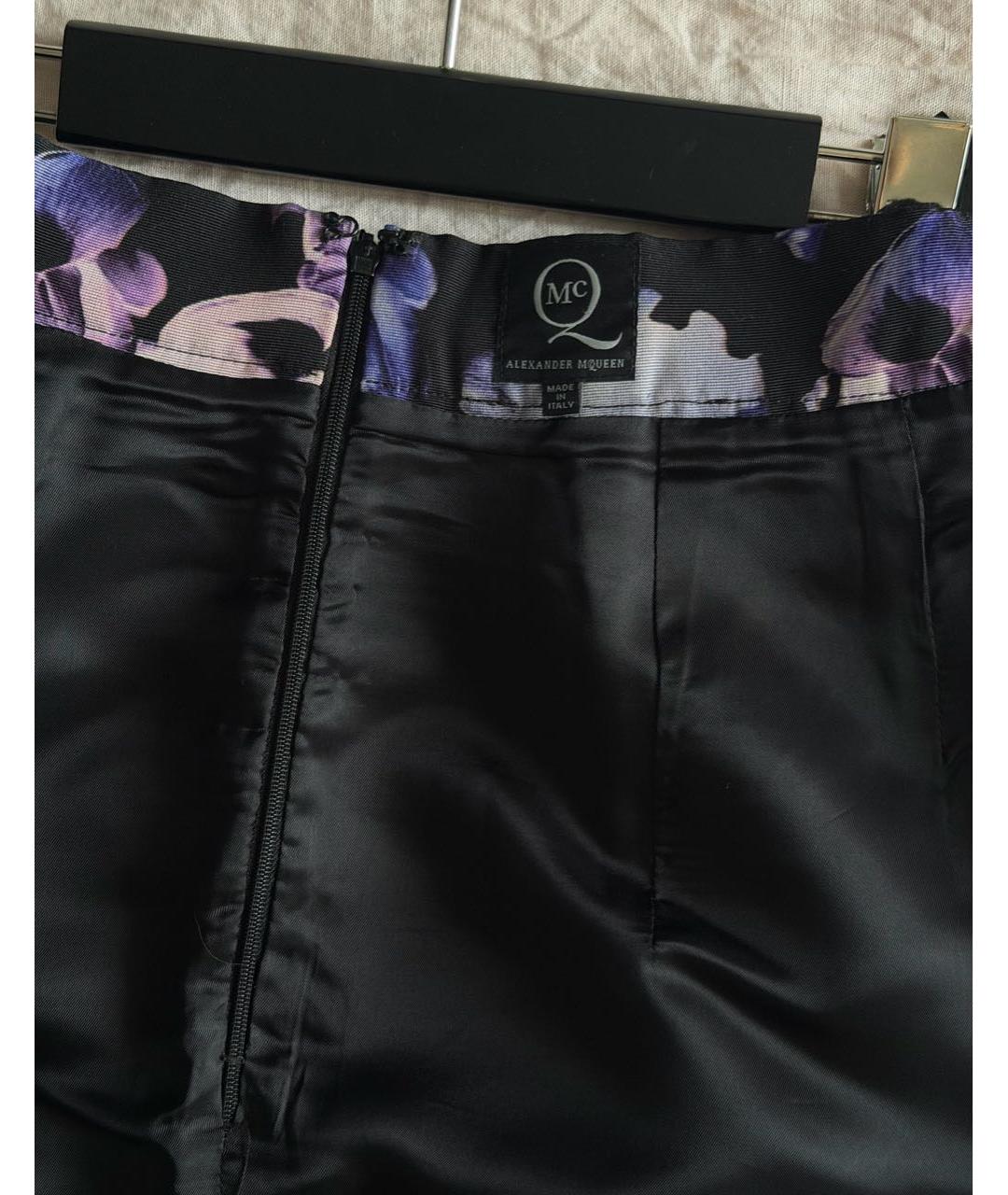 MCQ ALEXANDER MCQUEEN Мульти хлопковая юбка мини, фото 4