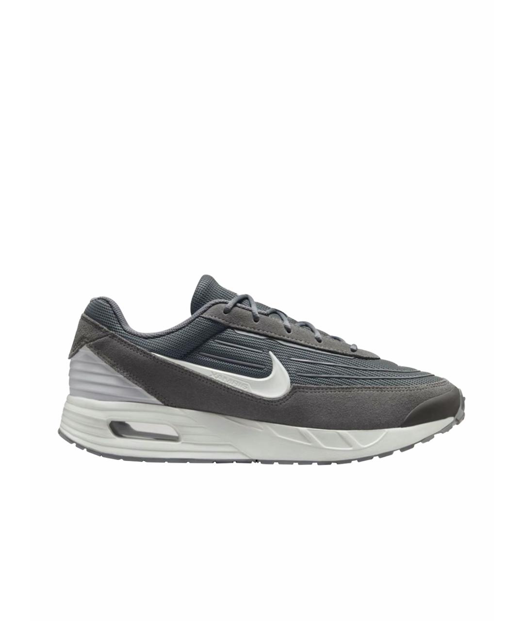 NIKE Антрацитовые низкие кроссовки / кеды, фото 1