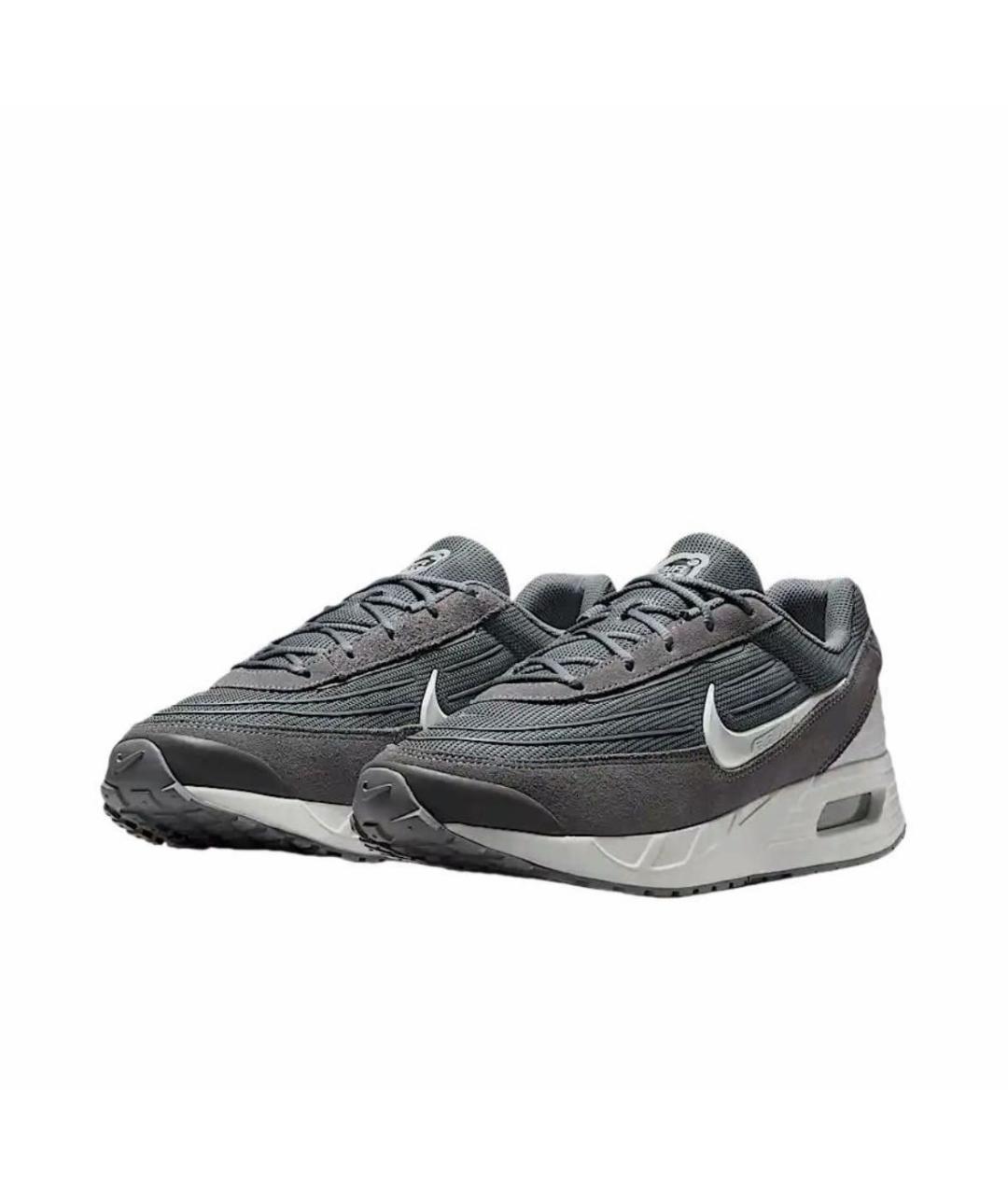 NIKE Антрацитовые низкие кроссовки / кеды, фото 2