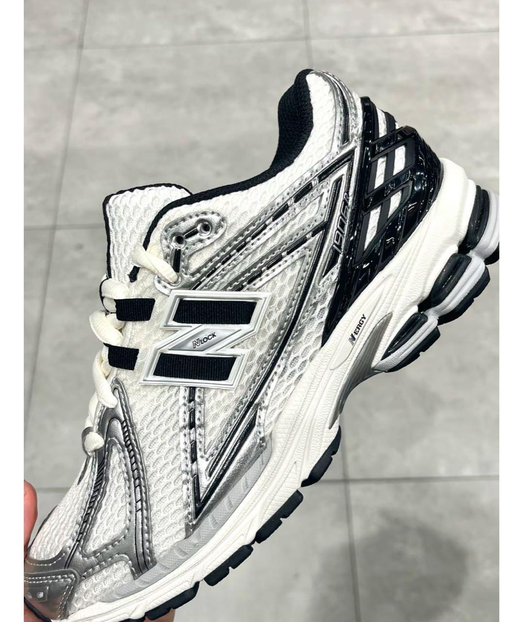NEW BALANCE Белые текстильные низкие кроссовки / кеды, фото 2