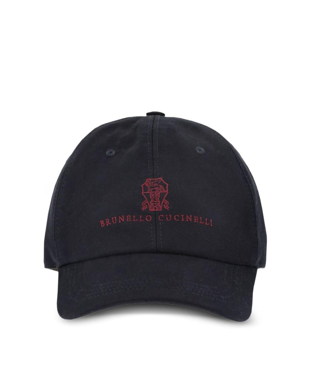 BRUNELLO CUCINELLI Синяя хлопковая кепка/бейсболка, фото 1