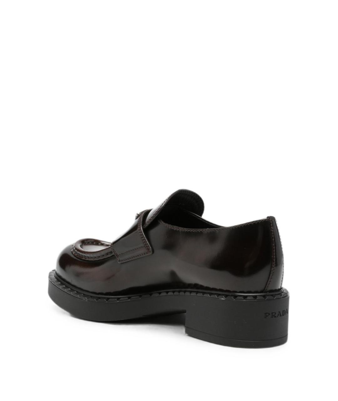 PRADA Коричневые кожаные лоферы, фото 2