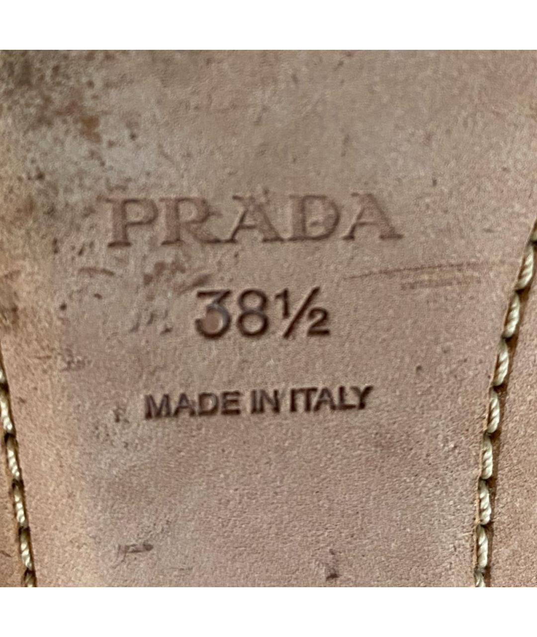 PRADA Мульти шлепанцы из лакированной кожи, фото 5