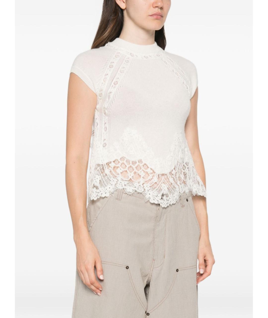 ERMANNO SCERVINO Белая футболка, фото 2