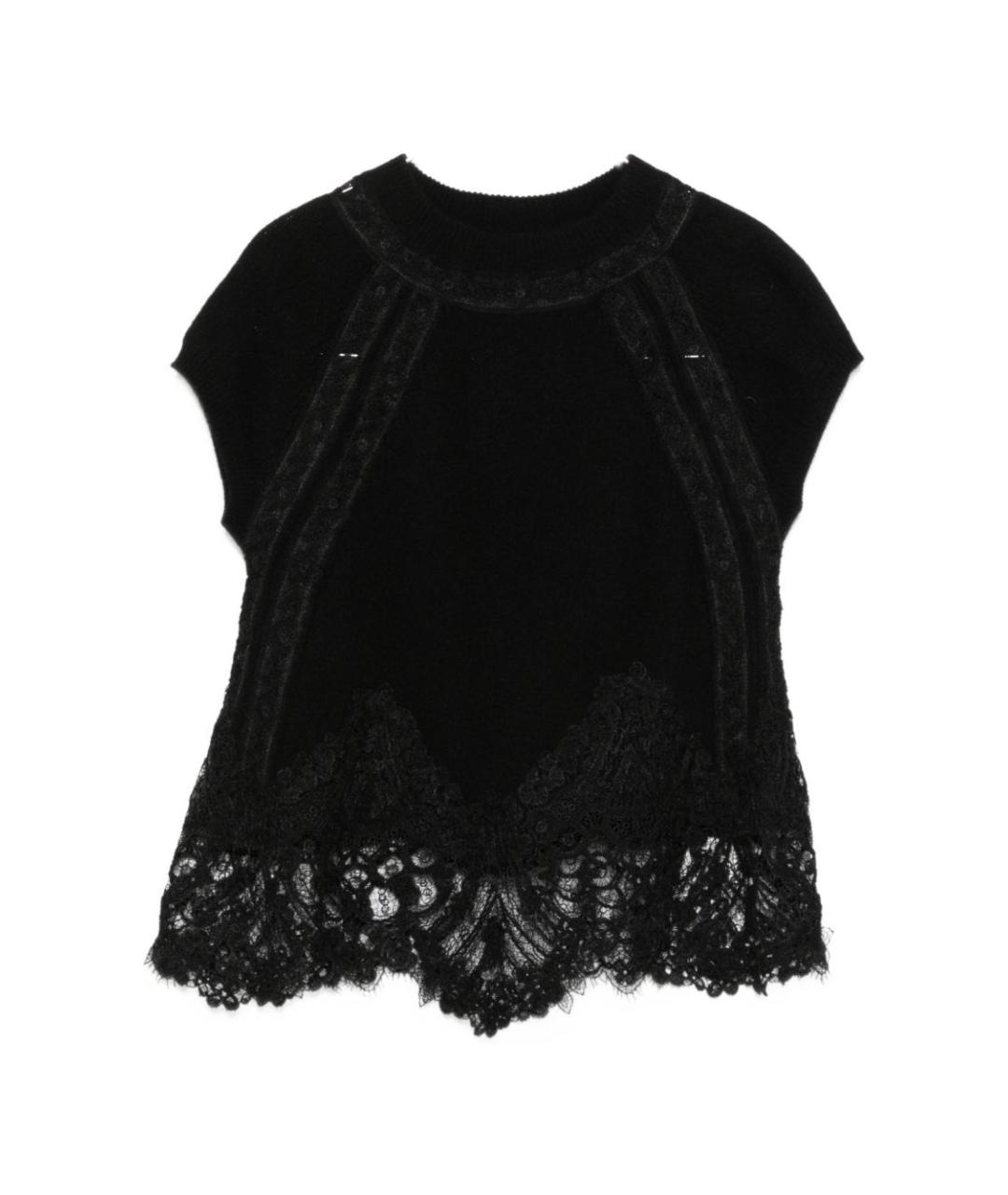 ERMANNO SCERVINO Черная футболка, фото 1