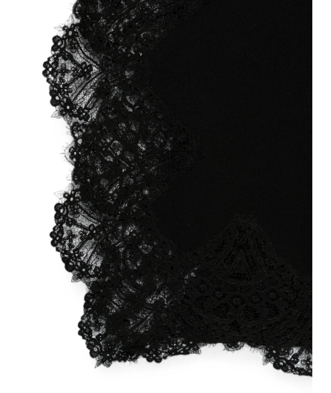 ERMANNO SCERVINO Черный шарф, фото 2