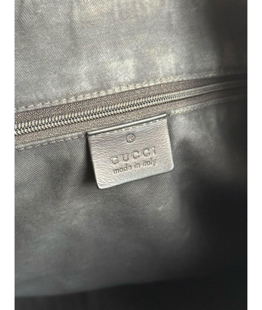 GUCCI Черная сумка с короткими ручками из лакированной кожи, фото 5