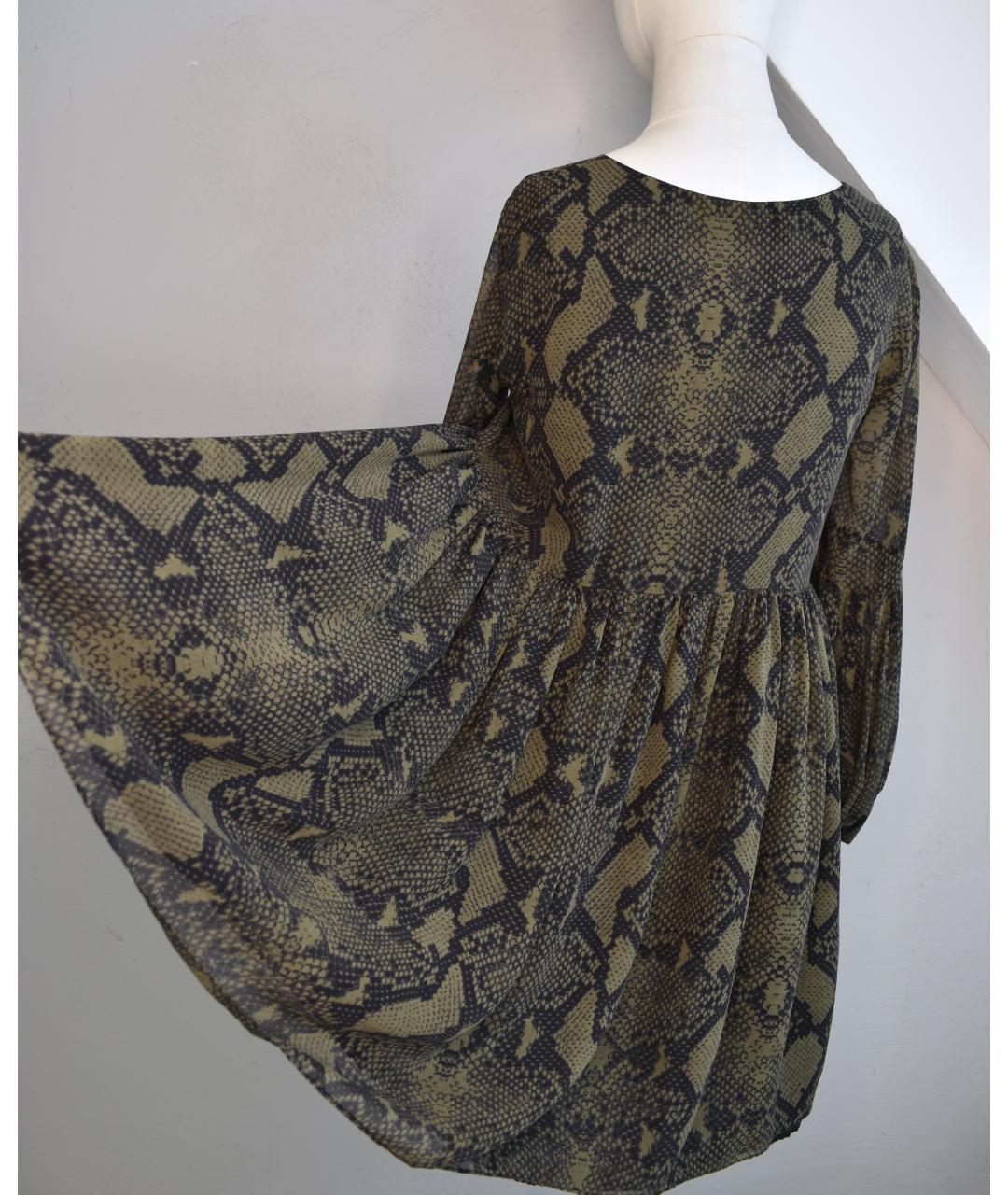PIERRE BALMAIN Зеленое шелковое платье, фото 3