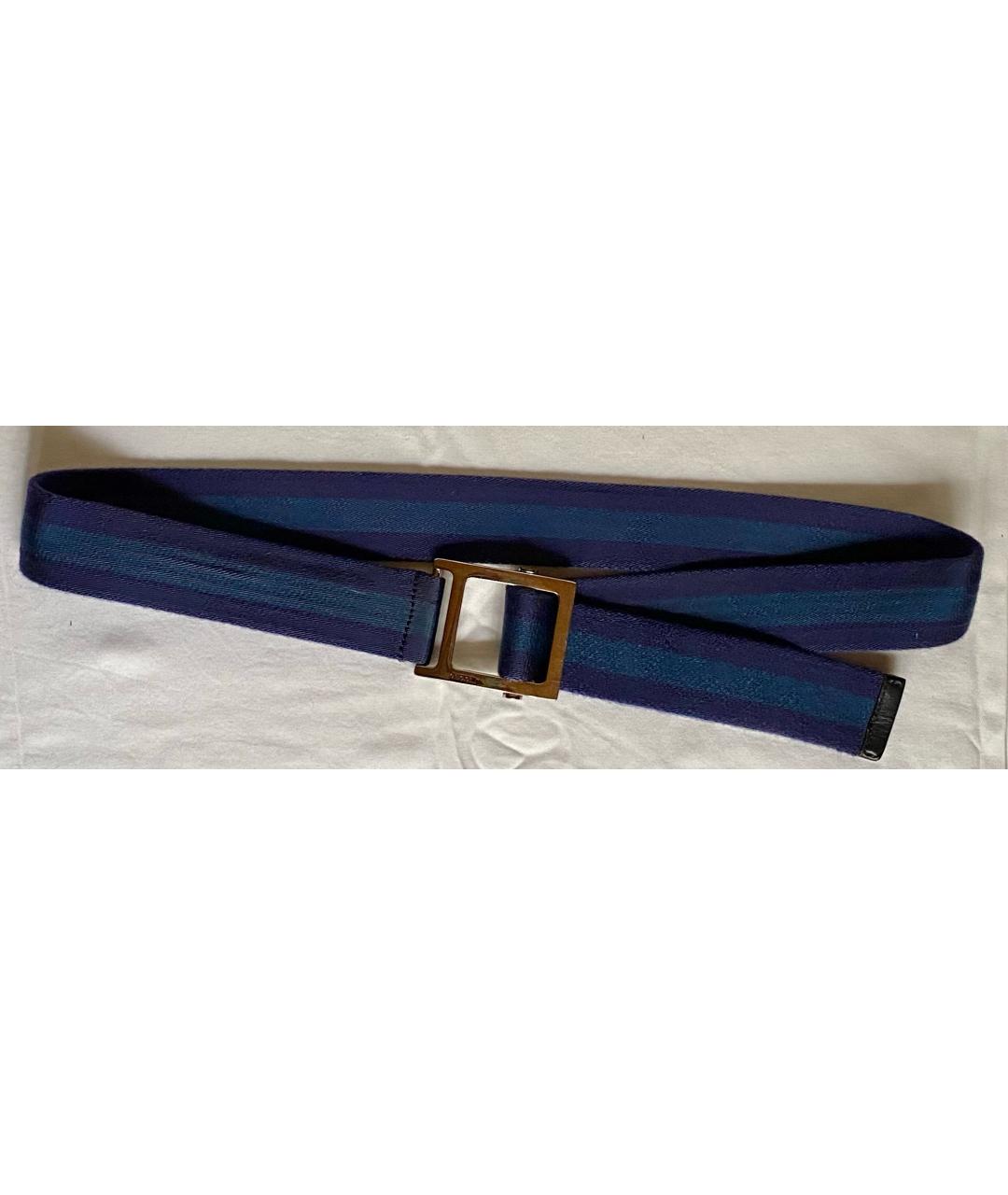 GUCCI Темно-синий ремень, фото 5