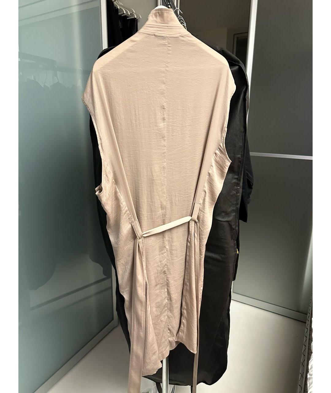 HAIDER ACKERMANN Бежевый полиэстеровый костюм с брюками, фото 2