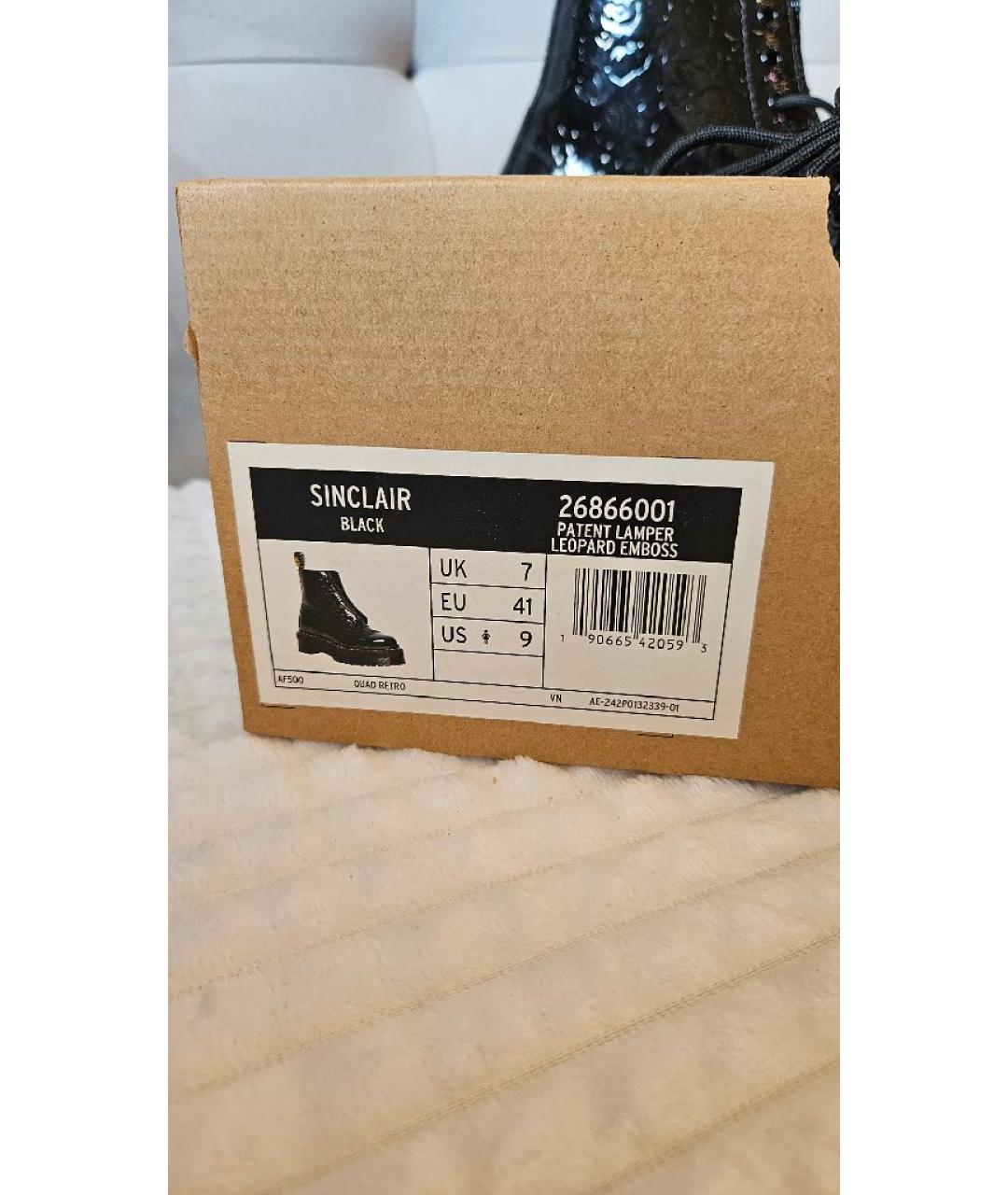 DR. MARTENS Черные ботинки из лакированной кожи, фото 6