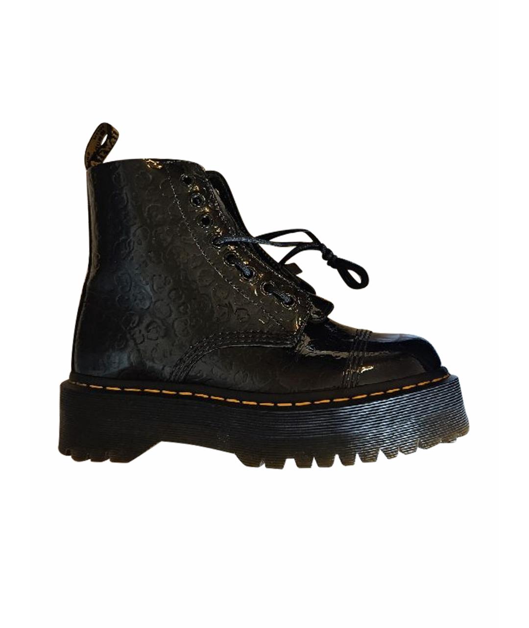 DR. MARTENS Черные ботинки из лакированной кожи, фото 1