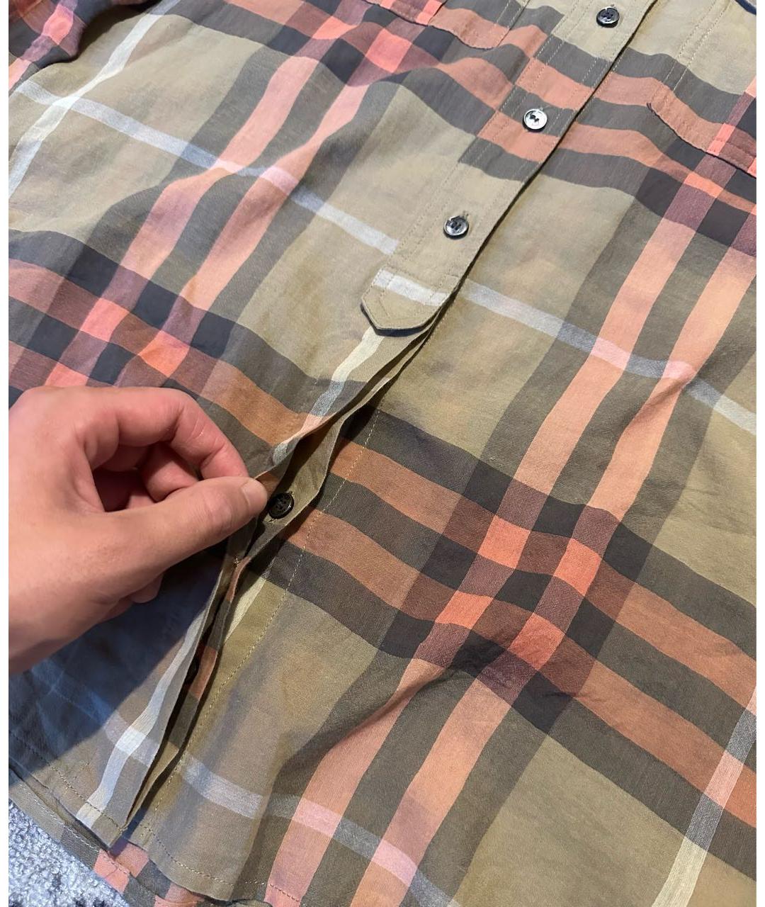 BURBERRY Мульти хлопковая рубашка, фото 4