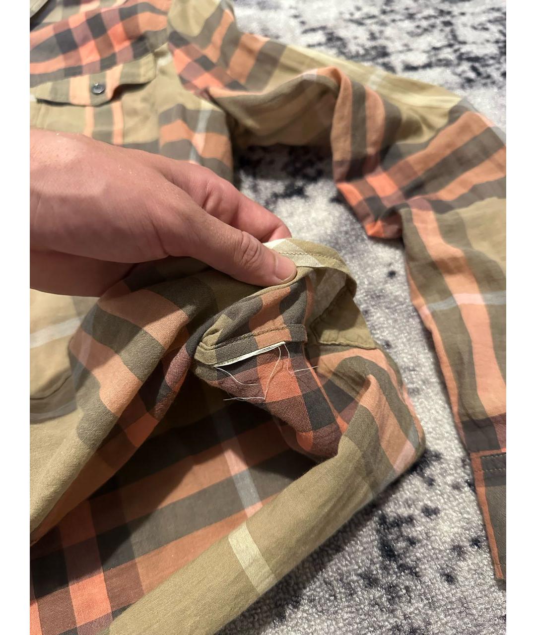 BURBERRY Мульти хлопковая рубашка, фото 7