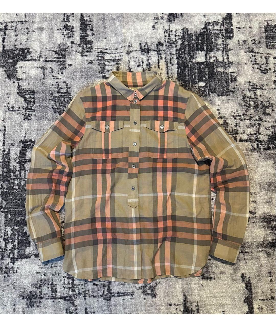 BURBERRY Мульти хлопковая рубашка, фото 9