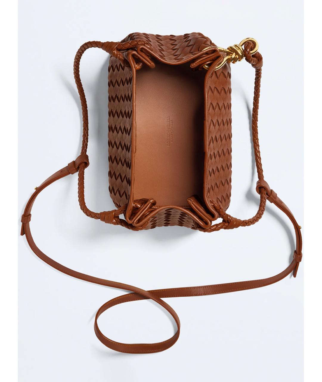 BOTTEGA VENETA Коричневая кожаная сумка тоут, фото 4