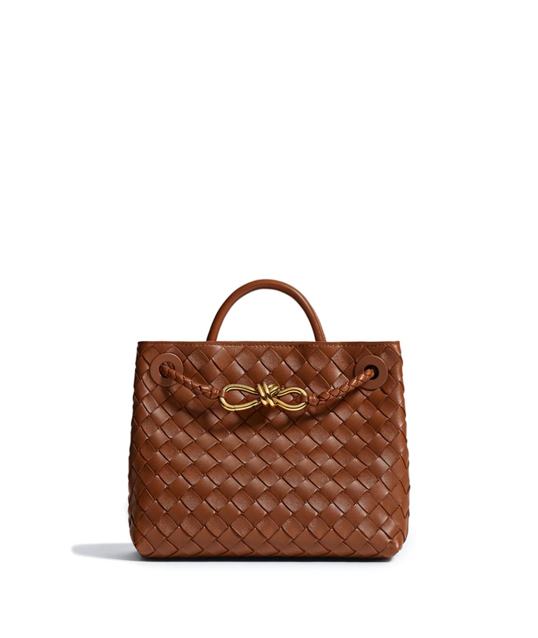 BOTTEGA VENETA Коричневая кожаная сумка тоут, фото 1