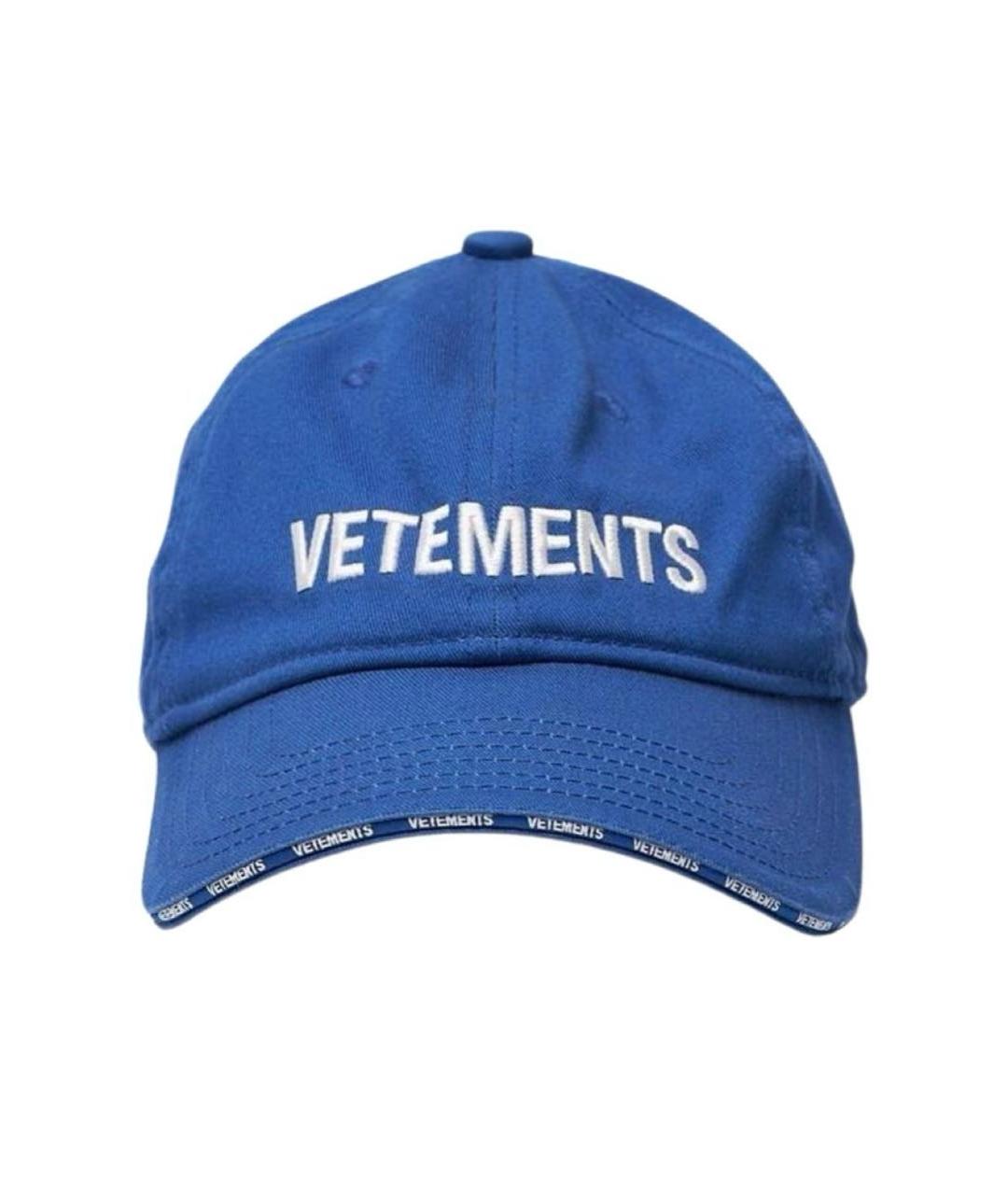 VETEMENTS Синяя хлопковая кепка/бейсболка, фото 9