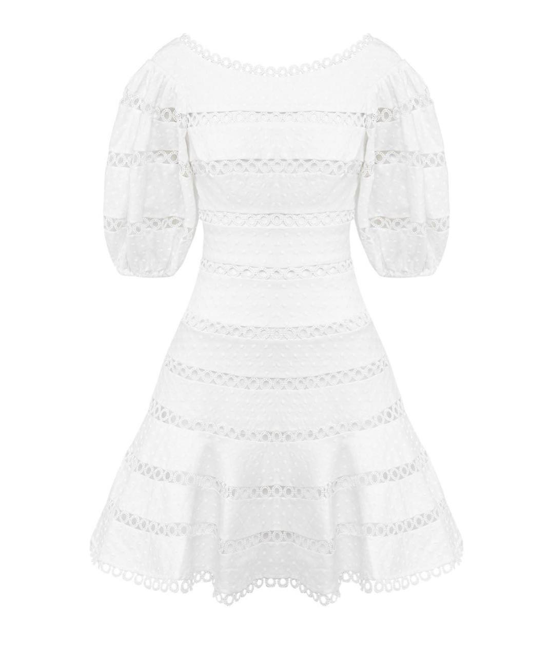 ZIMMERMANN Белое льняное повседневное платье, фото 1