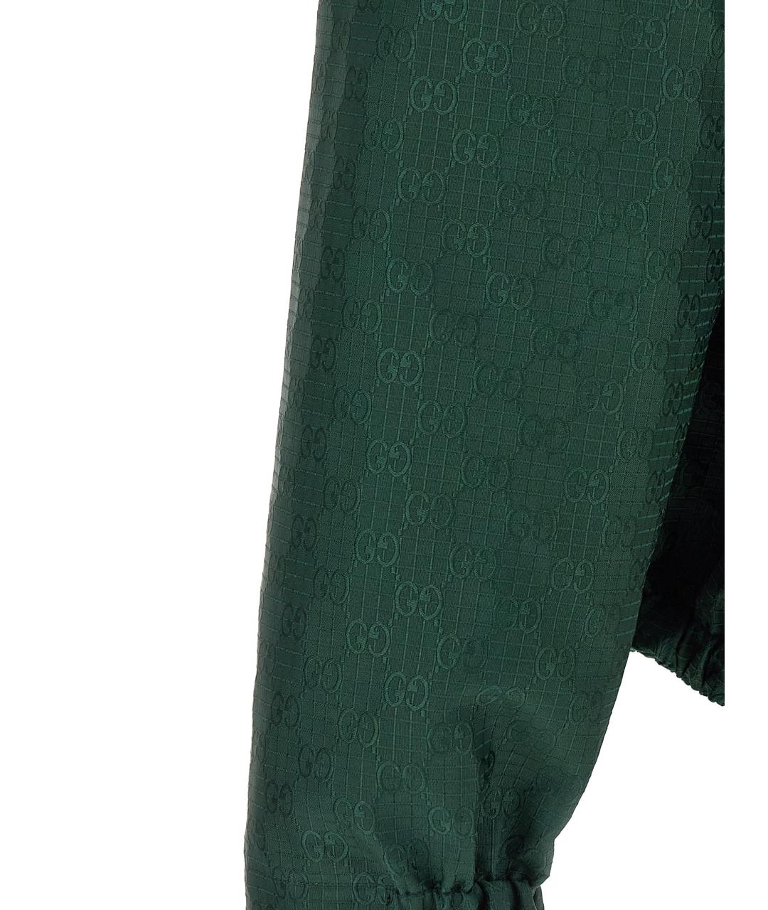 GUCCI Зеленая хлопковая куртка, фото 5