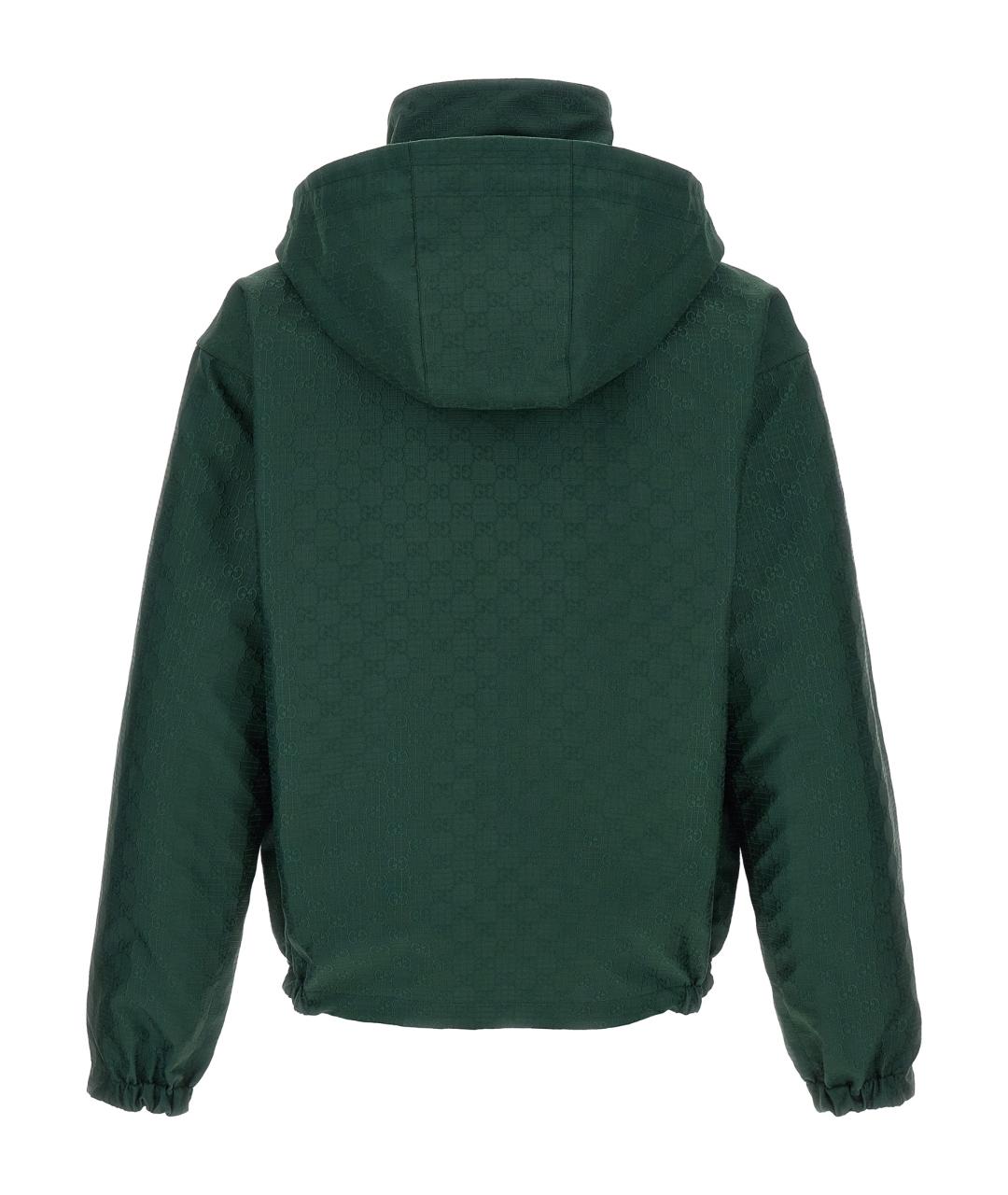 GUCCI Зеленая хлопковая куртка, фото 2