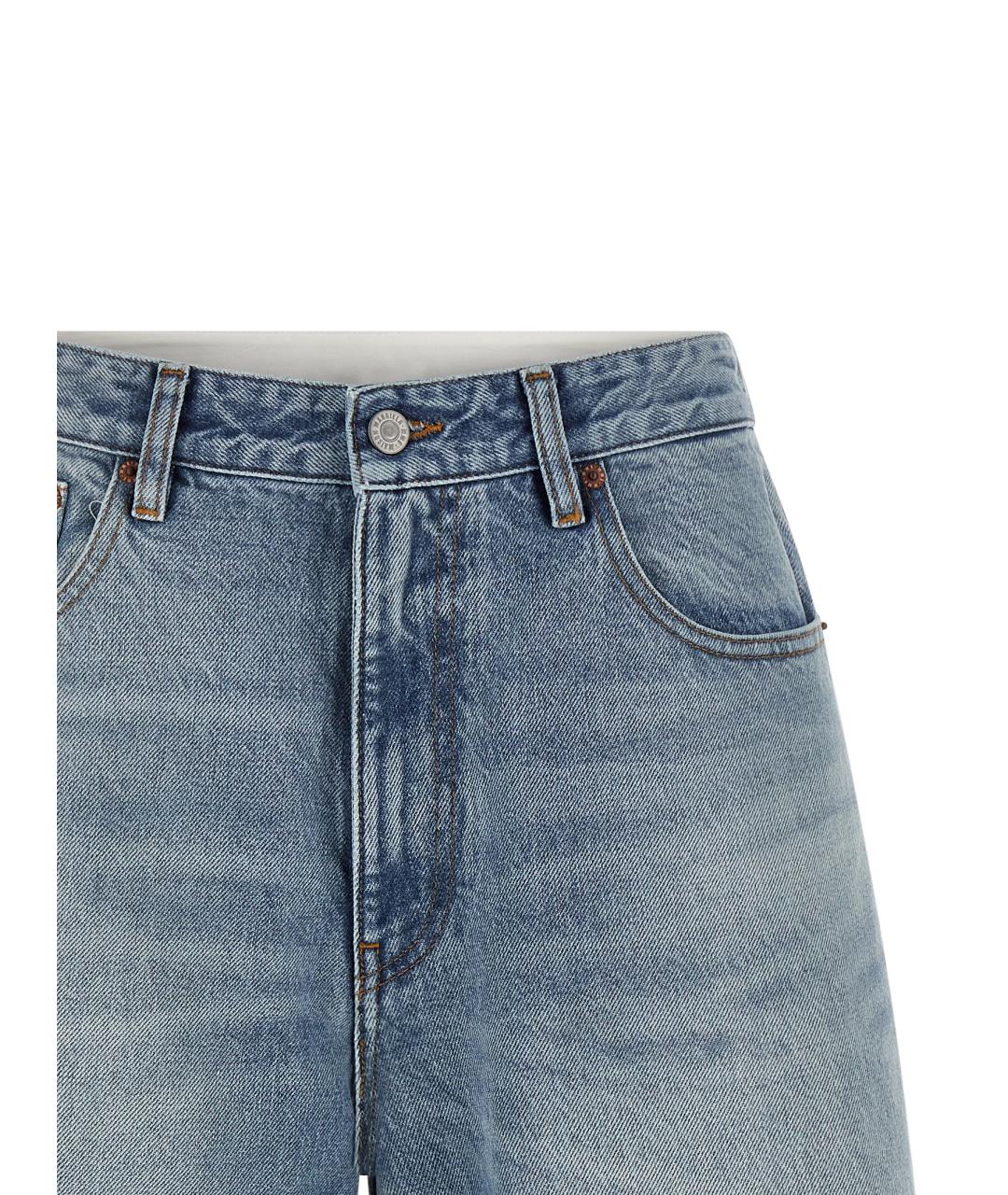 MM6 MAISON MARGIELA Голубые хлопковые шорты, фото 3