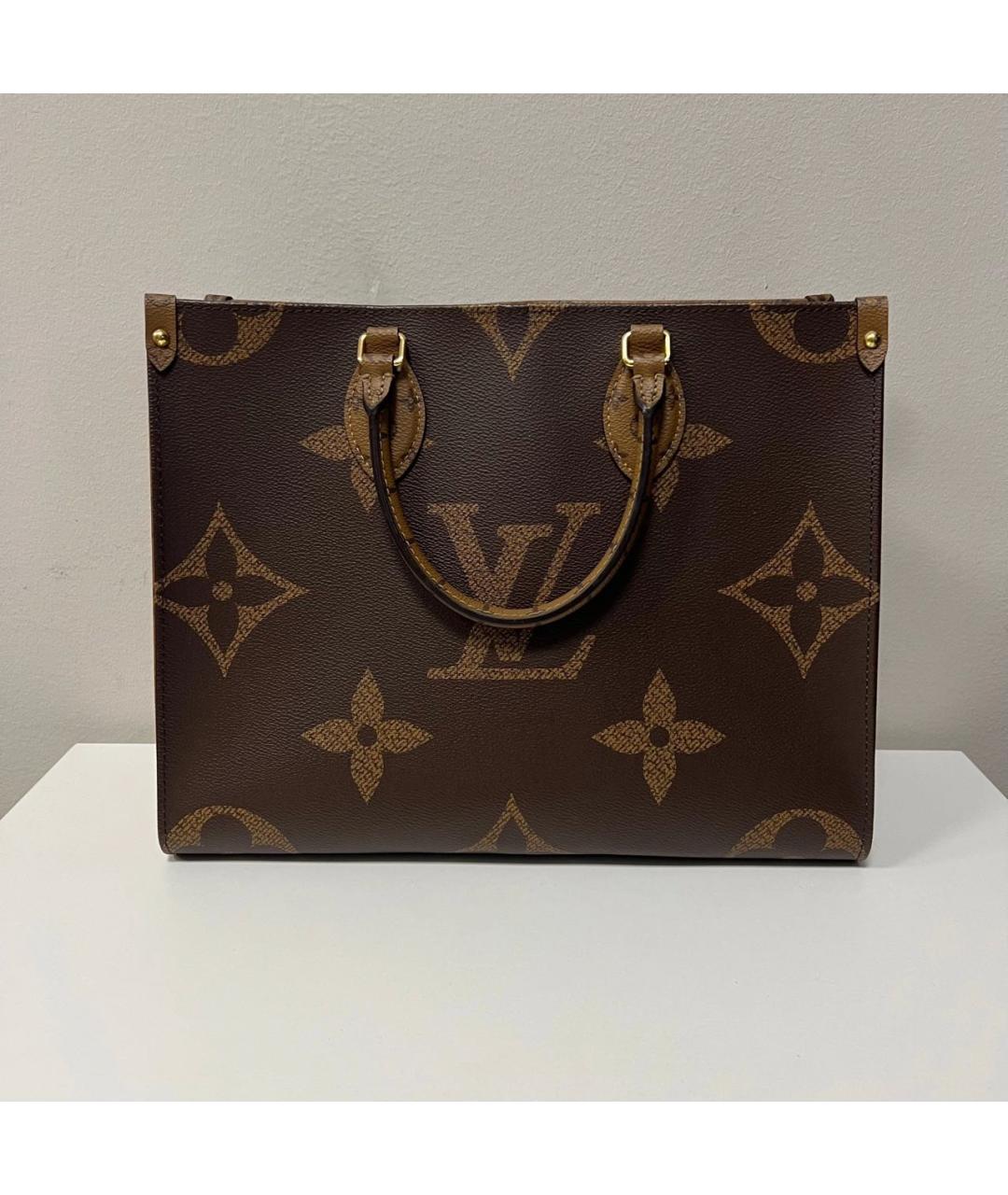 LOUIS VUITTON Коричневая сумка с короткими ручками, фото 9