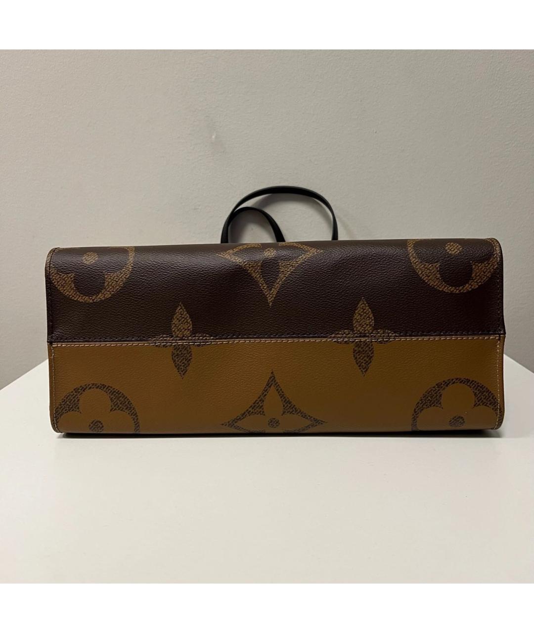 LOUIS VUITTON Коричневая сумка с короткими ручками, фото 5