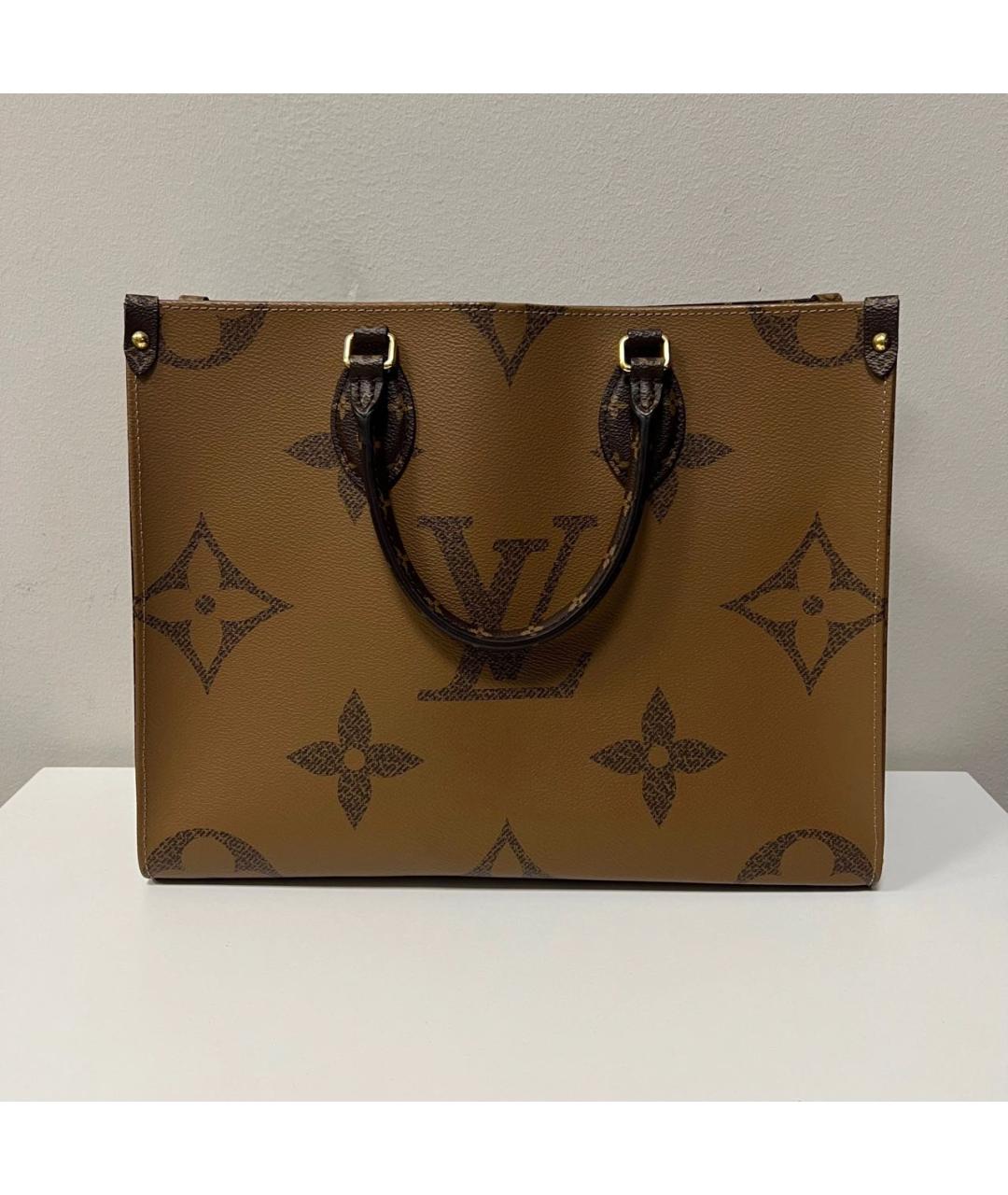 LOUIS VUITTON Коричневая сумка с короткими ручками, фото 2