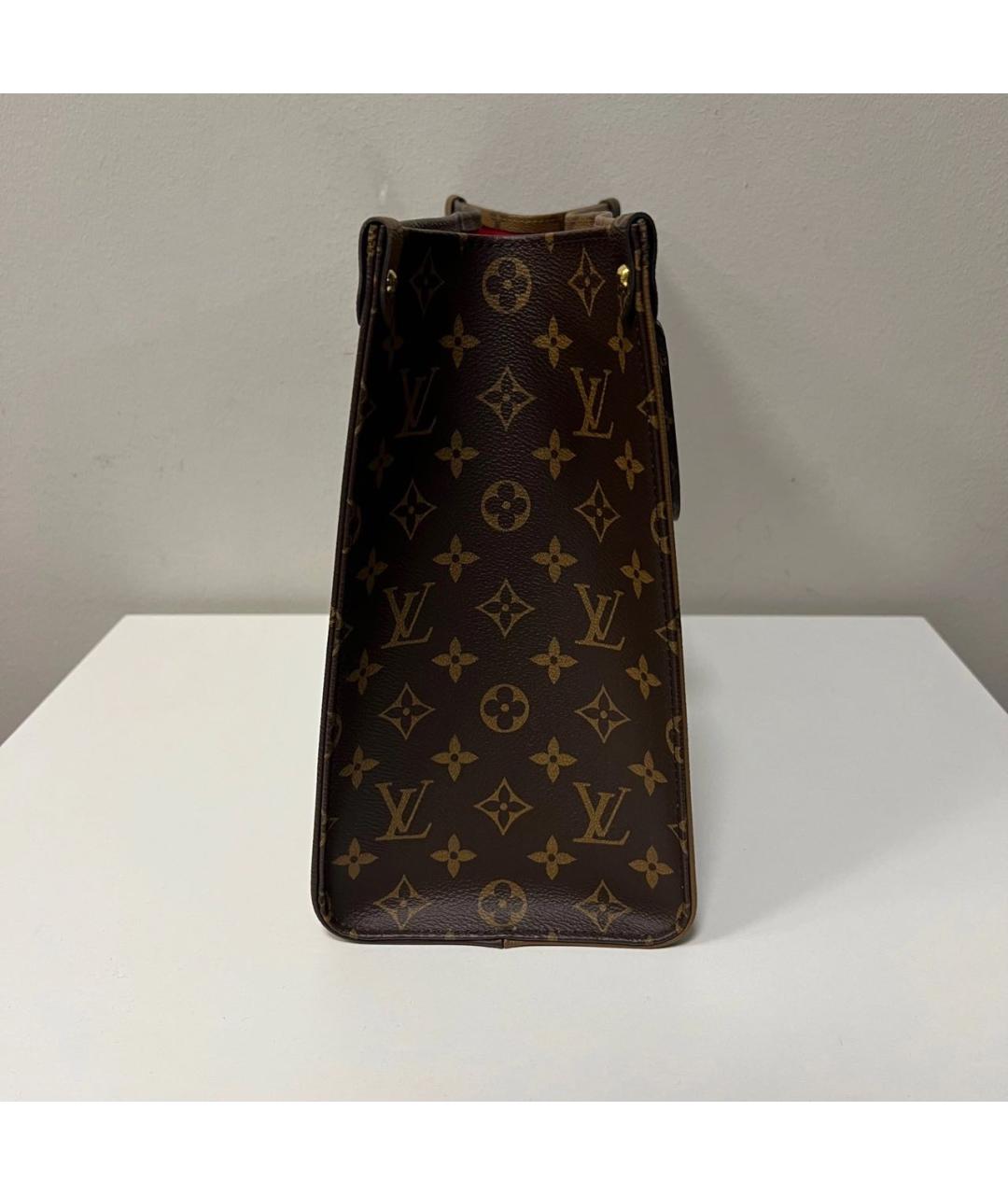 LOUIS VUITTON Коричневая сумка с короткими ручками, фото 4
