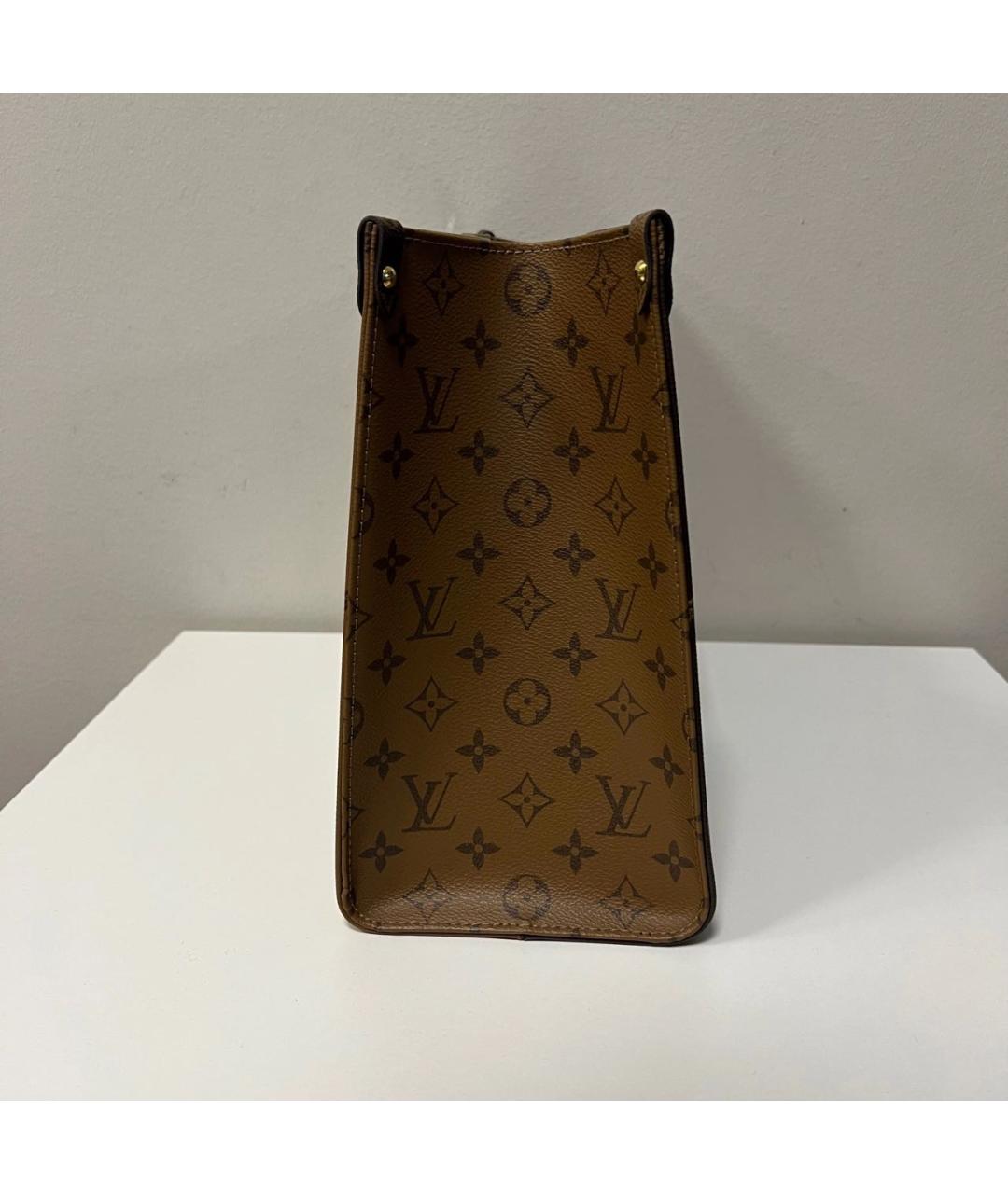 LOUIS VUITTON Коричневая сумка с короткими ручками, фото 3