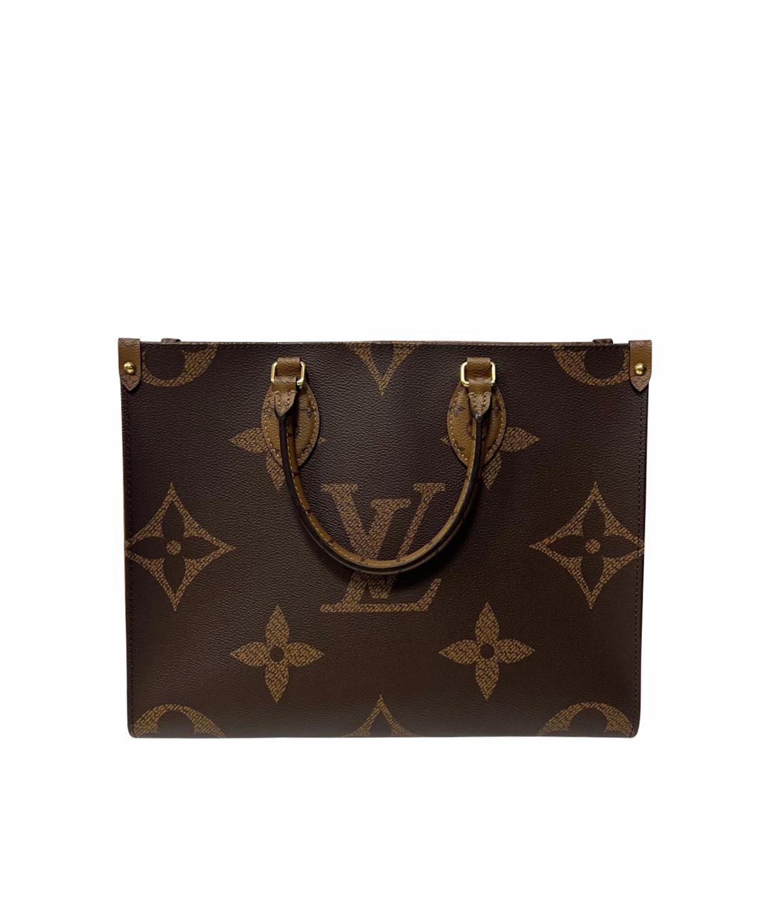 LOUIS VUITTON Коричневая сумка с короткими ручками, фото 1