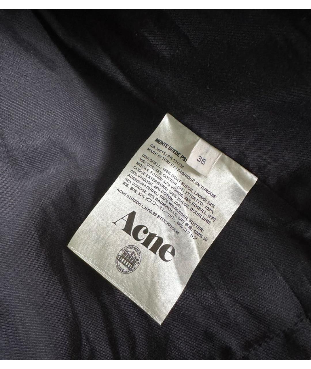 ACNE STUDIOS Черная замшевая куртка, фото 6